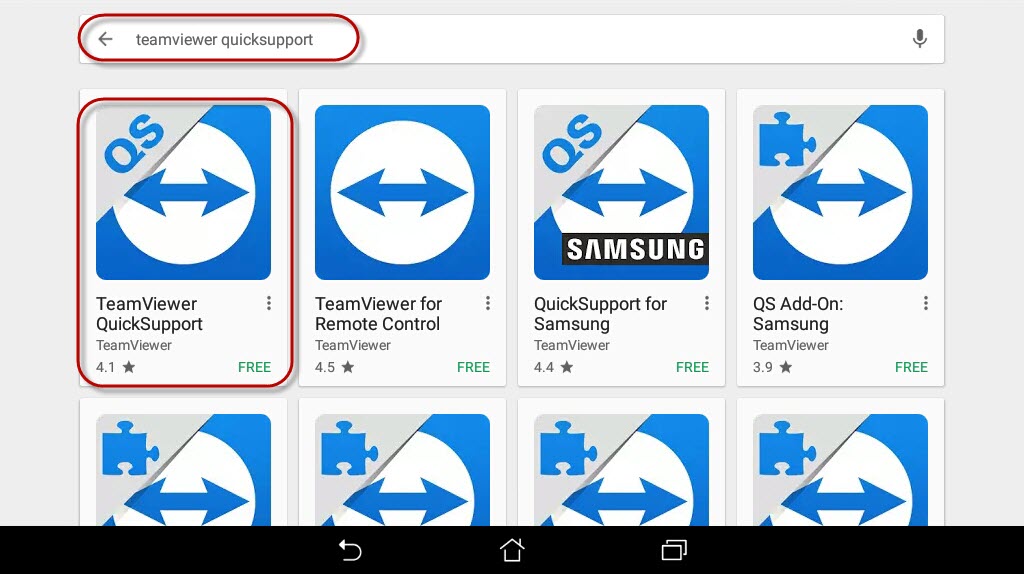 how to install teamviewer quicksupport samsung s7